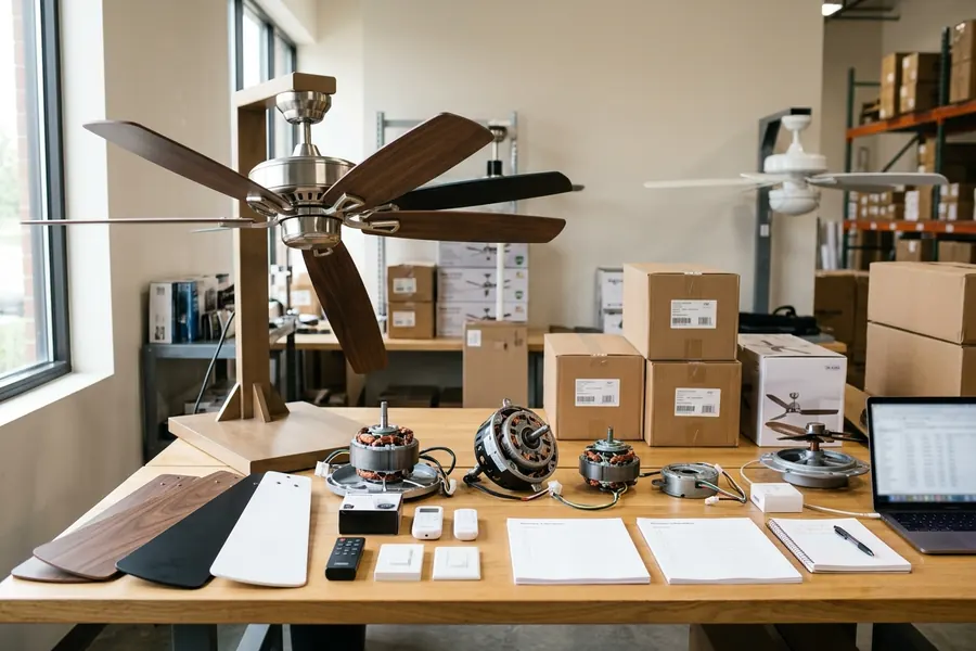 Global ceiling fan size range checklist for import planning