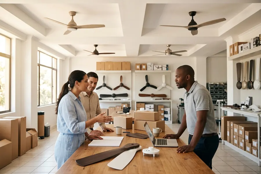 Hot climate ceiling fan markets with daily use demand