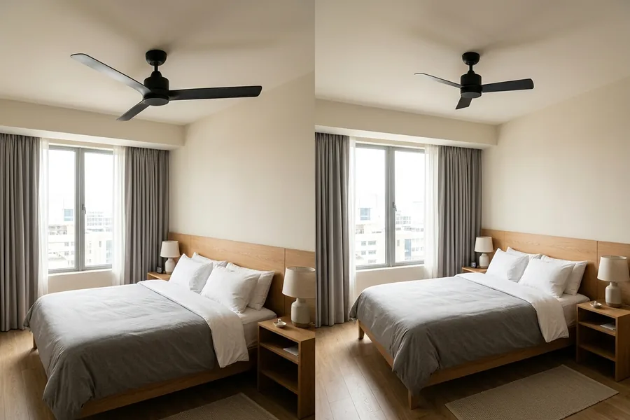 Common mistakes when choosing ceiling fans for hotel rooms