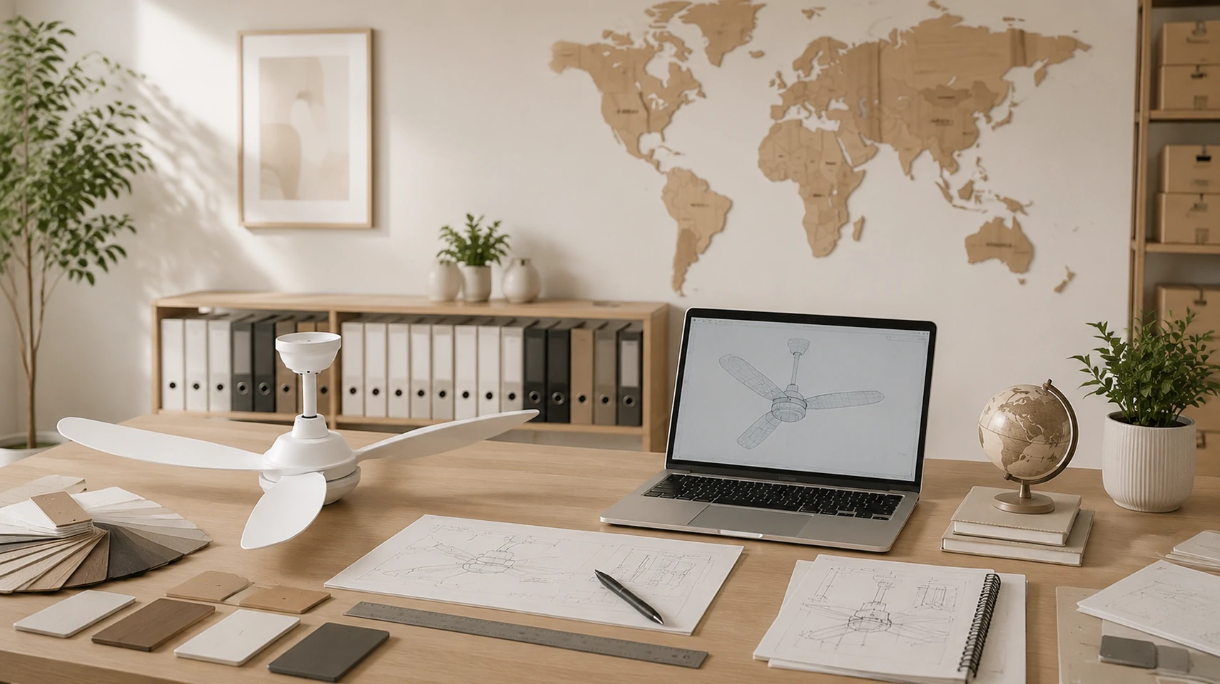 Indoor ceiling fan solution designed for global residential and commercial projects