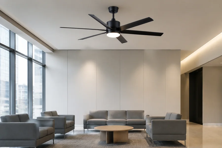 Large ceiling fan motor stability for long running hours