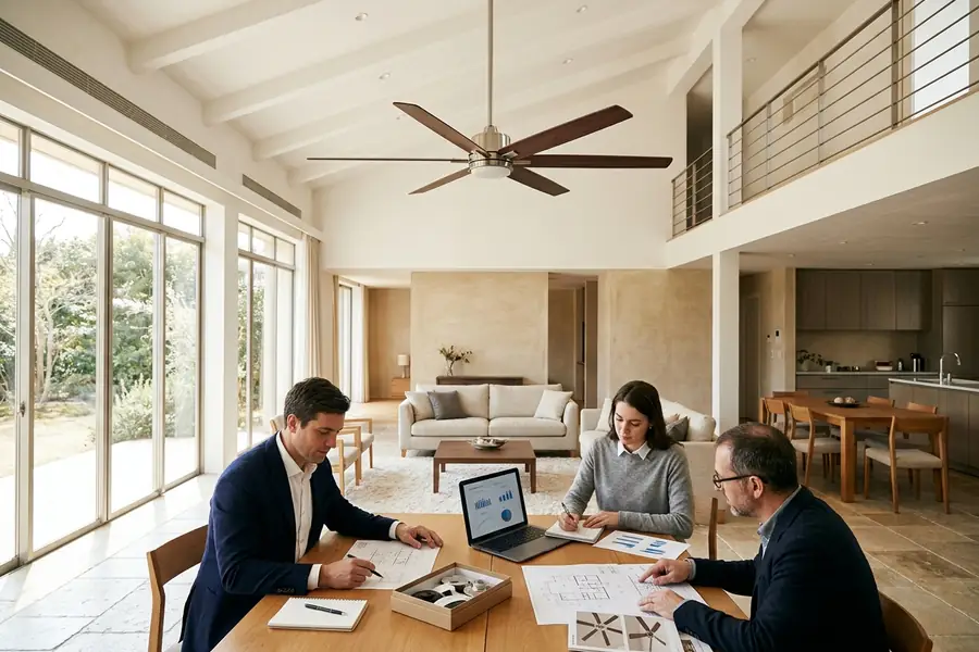 Large home and villa demand for bigger ceiling fans