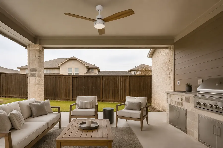 Outdoor ceiling fan size guide for patios porches and gazebos