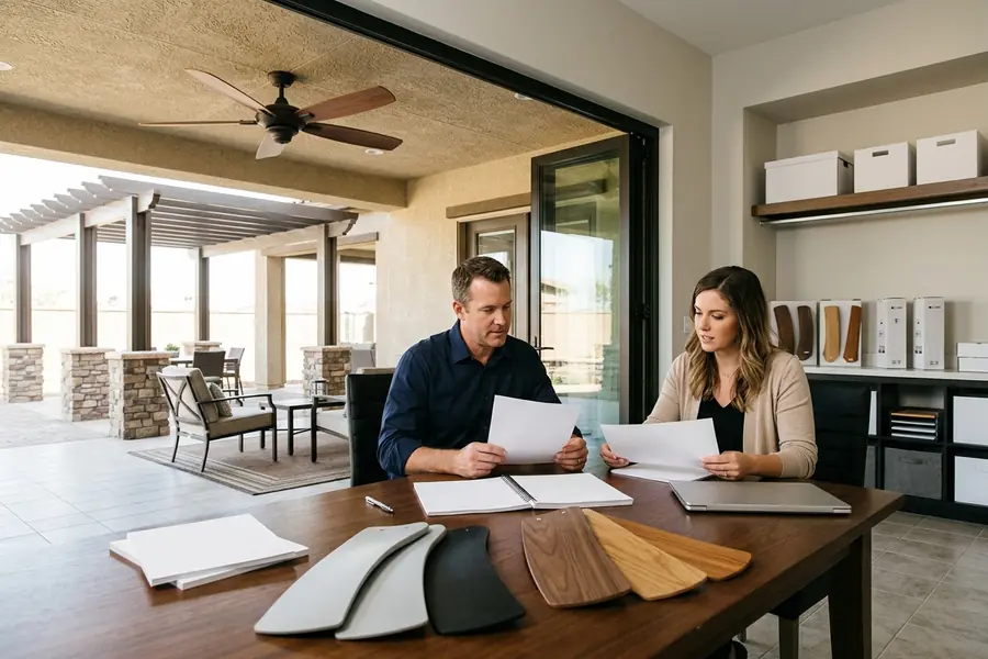 Ceiling fan blade materials for outdoor and semi outdoor use