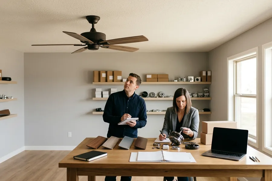 Quiet ceiling fan blade material and balanced running