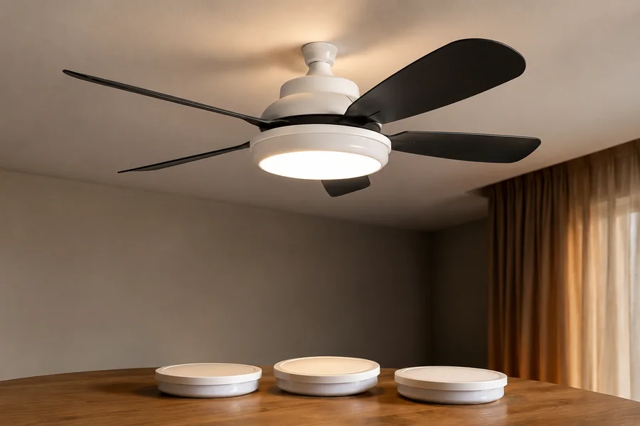 Replaceable LED fan light maintenance planning
