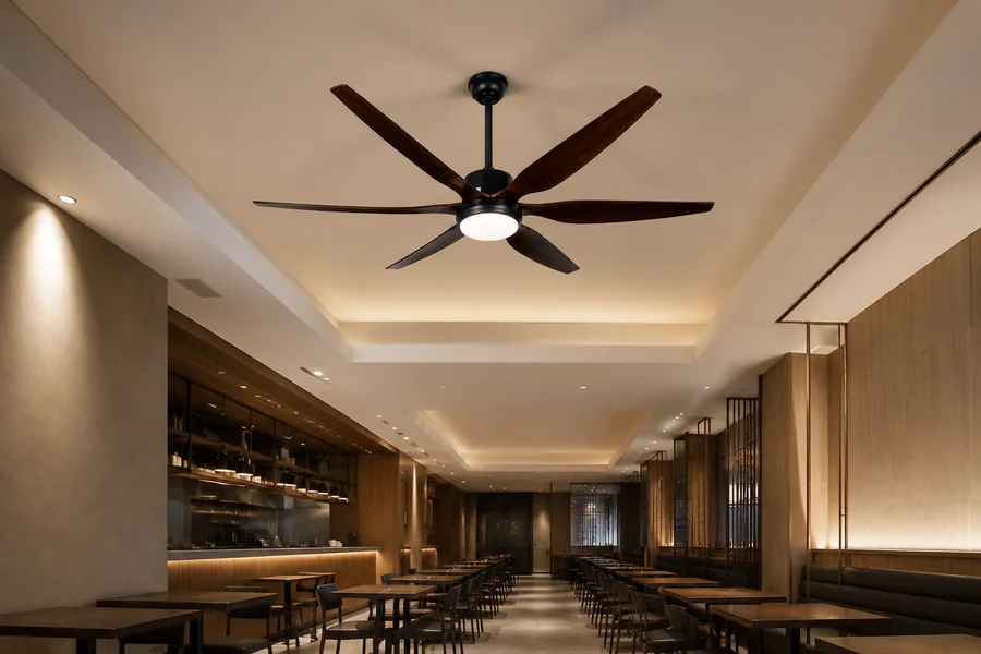 Restaurant ceiling height and fan clearance planning