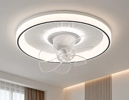 Small ceiling fan NE-RCFB39R in a compact apartment interior designed for bedrooms and limited spaces