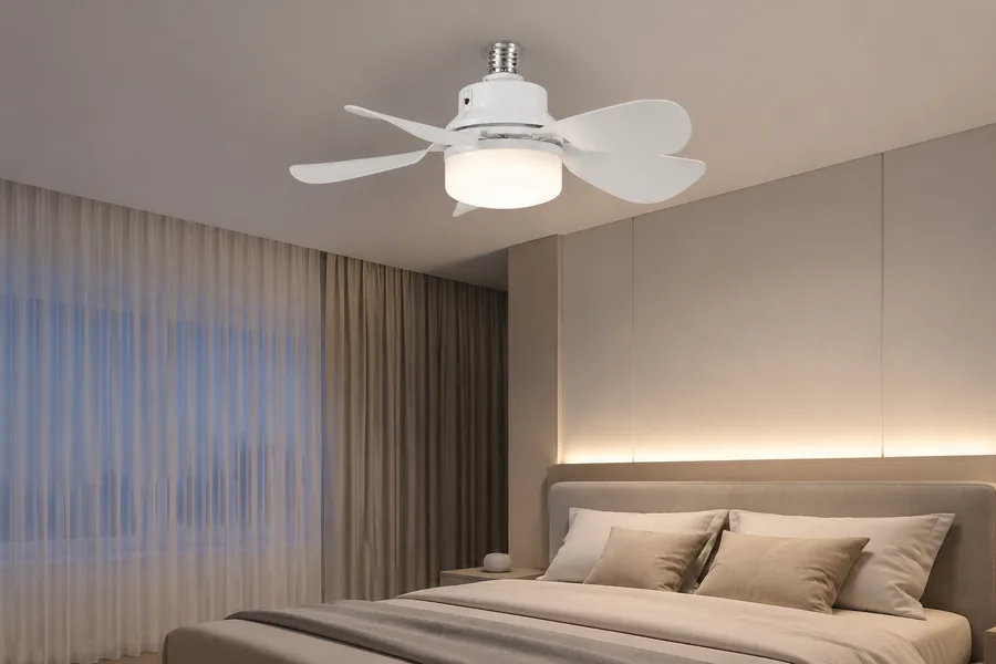 Quiet bedroom ceiling fan suitable for comfortable sleep and gentle airflow