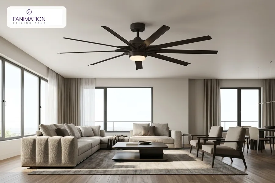 Fanimation Odyn Custom large multi blade ceiling fan