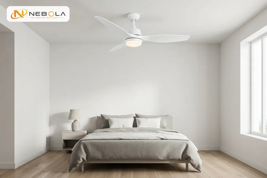 Nebola ultra thin white 52 inch LED DC ceiling fan