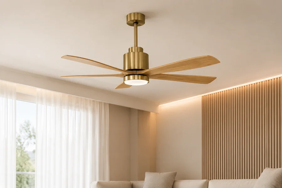Downrod ceiling fan lowering blades to a useful height