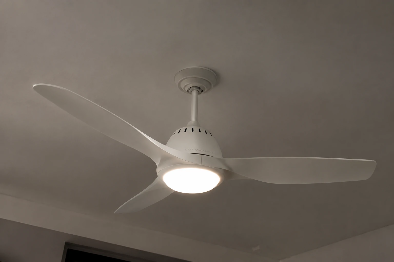 Casablanca luxury ceiling fan with quiet motor and elegant bedroom comfort design