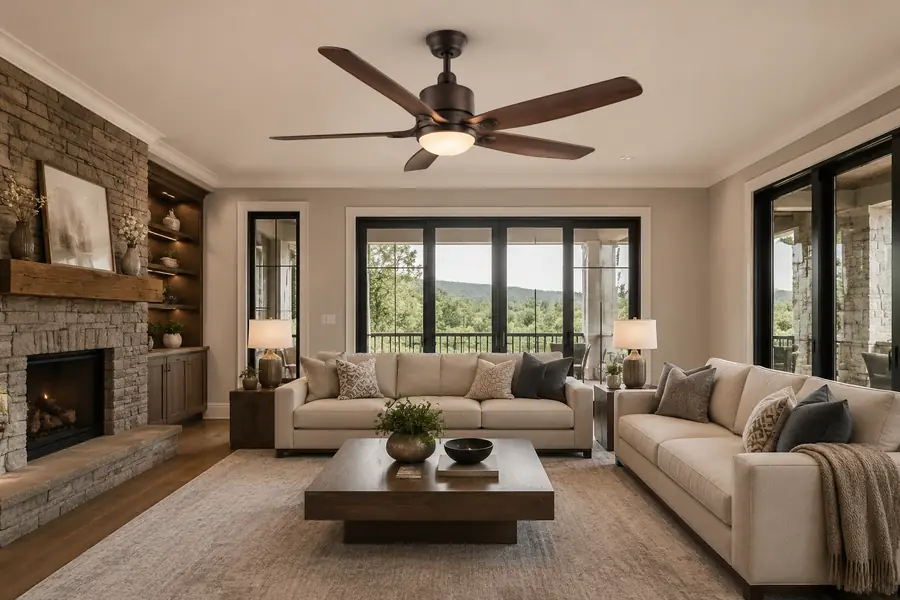 When should you choose a 56 or 60 inch ceiling fan?