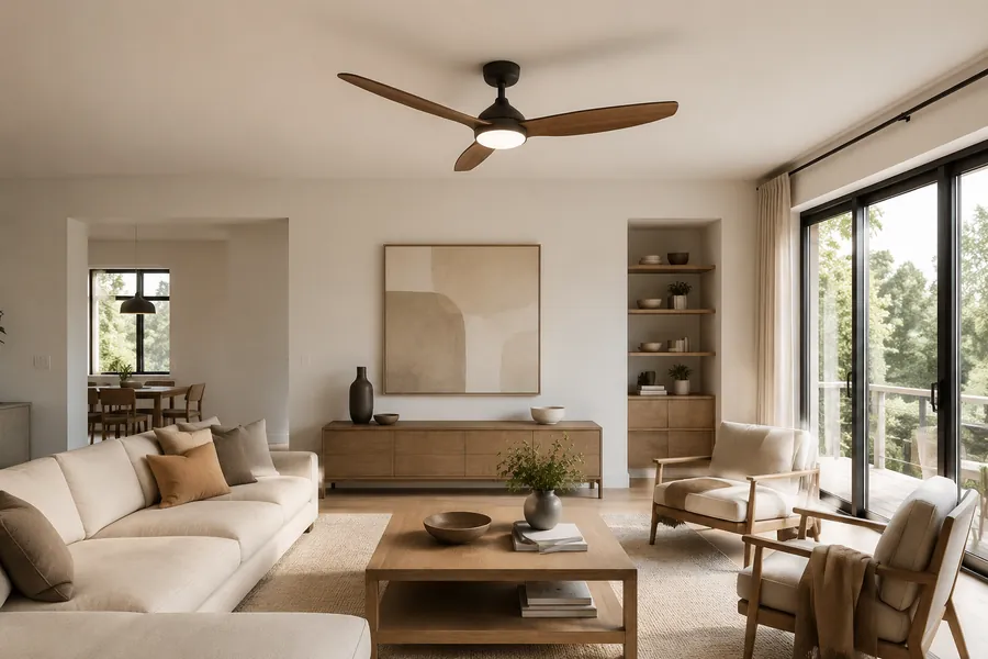 Final size decision for 42 to 72 inch ceiling fans