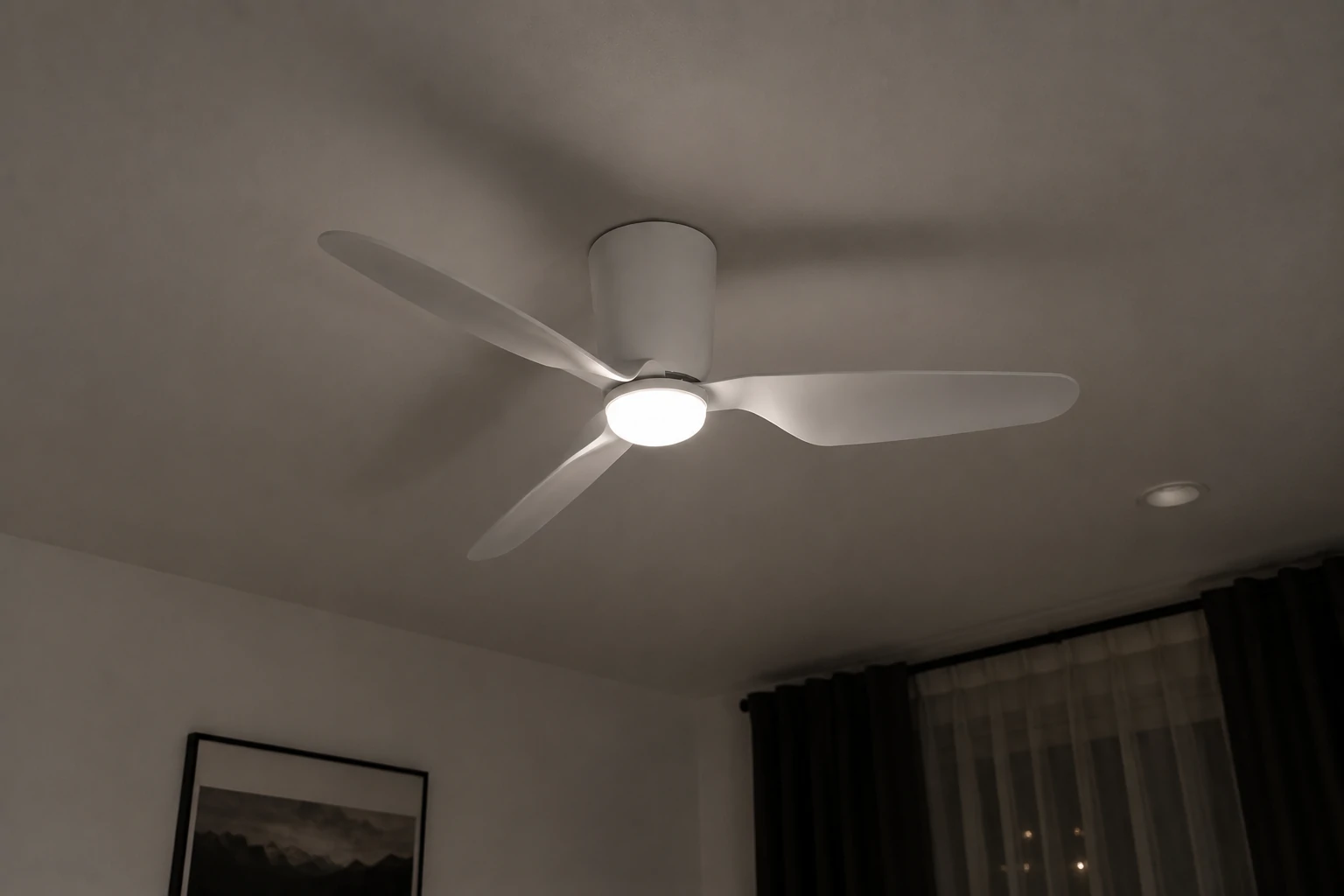 Faro Barcelona designer ceiling fan with modern European style and energy efficient performance