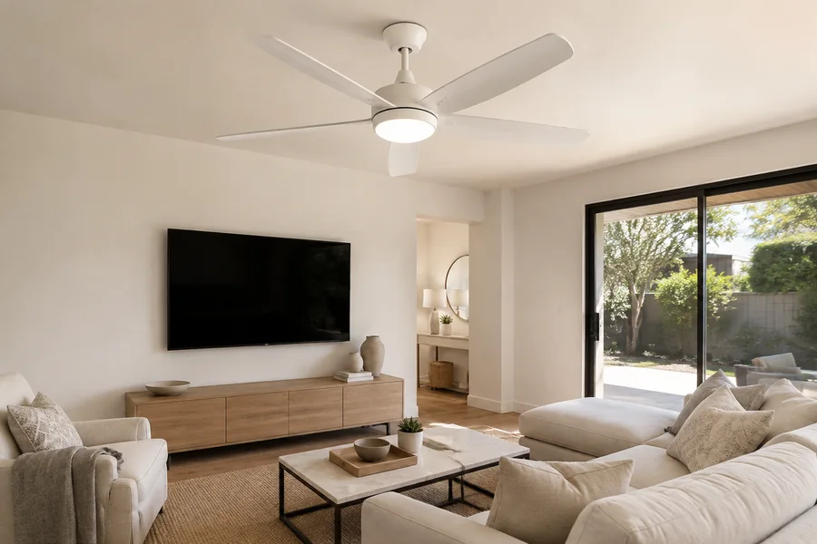 What does a 56 inch ceiling fan size mean?