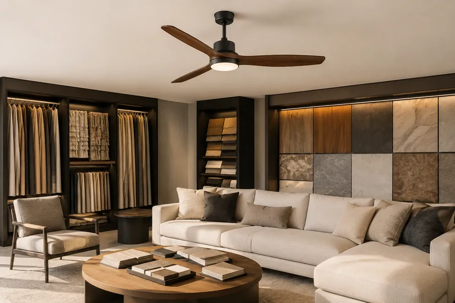 What final checklist helps choose a 56 inch ceiling fan?