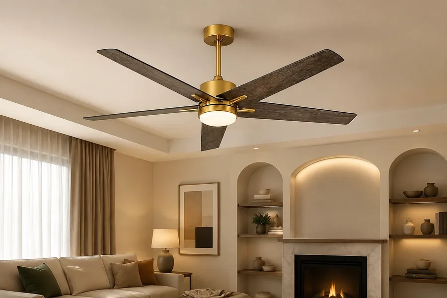 Final choice between flush mount and downrod ceiling fan