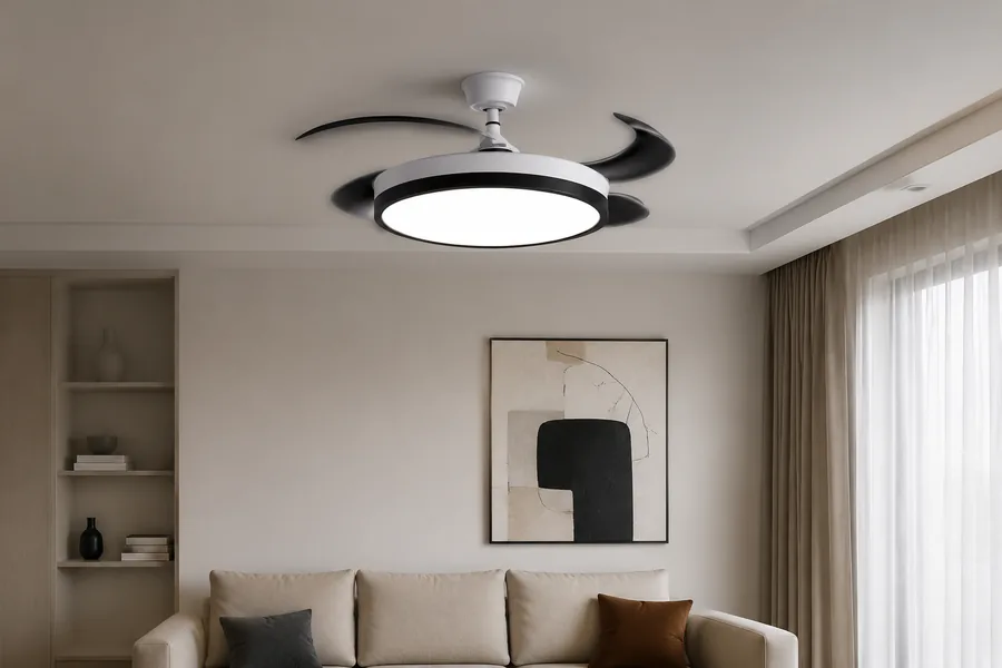 Avoid long downrod ceiling fan on 8 foot ceiling