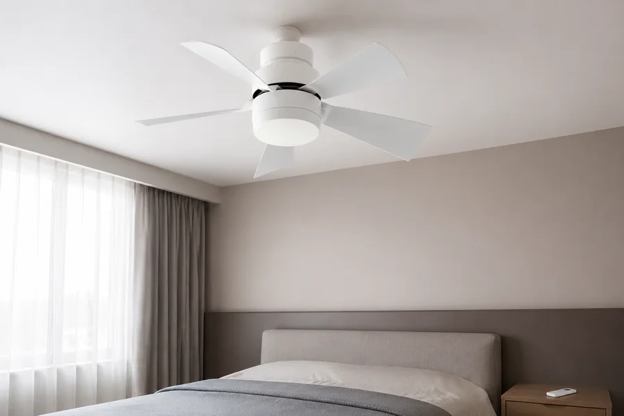 Smart bedroom controls for fan lights
