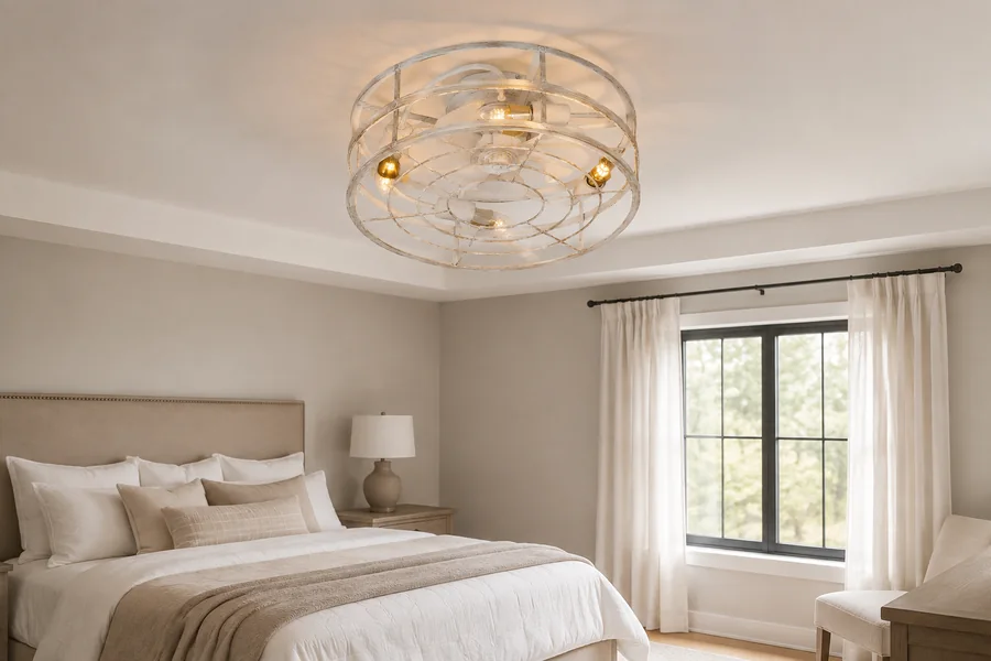 Bedroom ceiling lights and decorative fan lighting