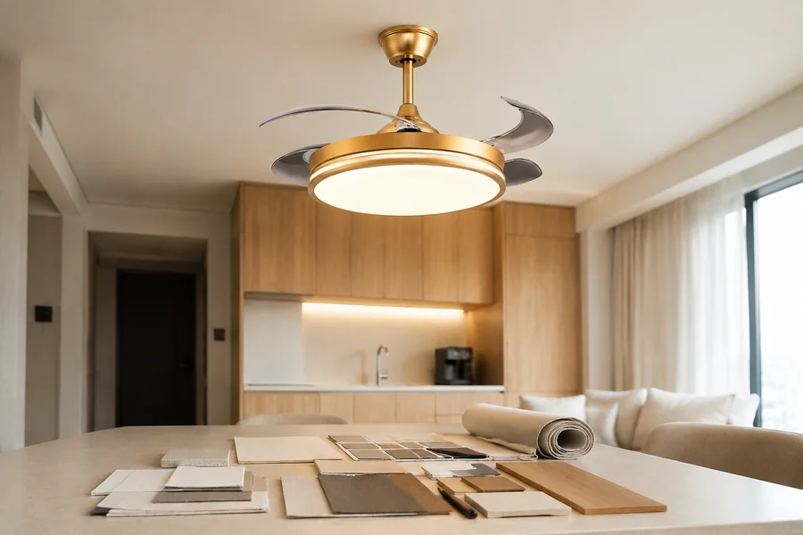 Blade clearance for low ceiling living room fan