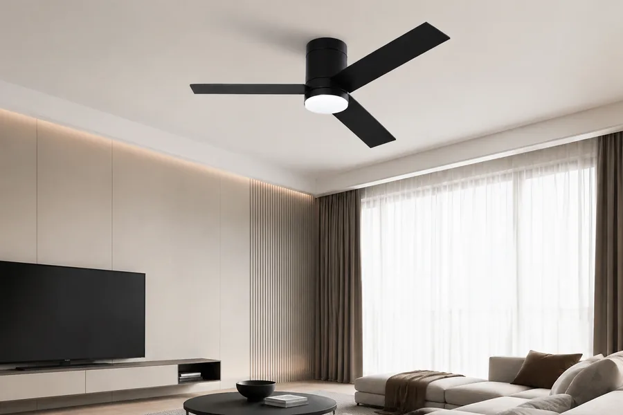 Blade to ceiling distance for ceiling fan on 9 foot ceiling