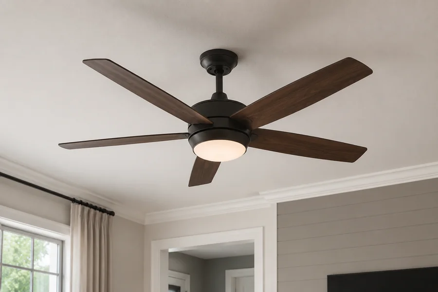 Ceiling fan blade pitch versus blade span