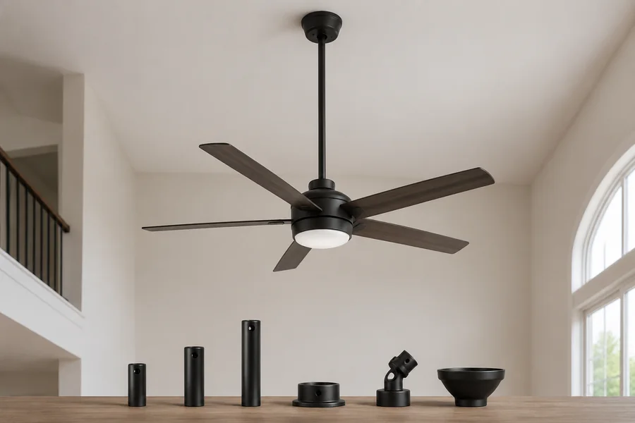 Ceiling fan downrod installation check