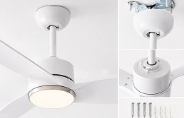 Ceiling fan light mounting structure for apartment installation