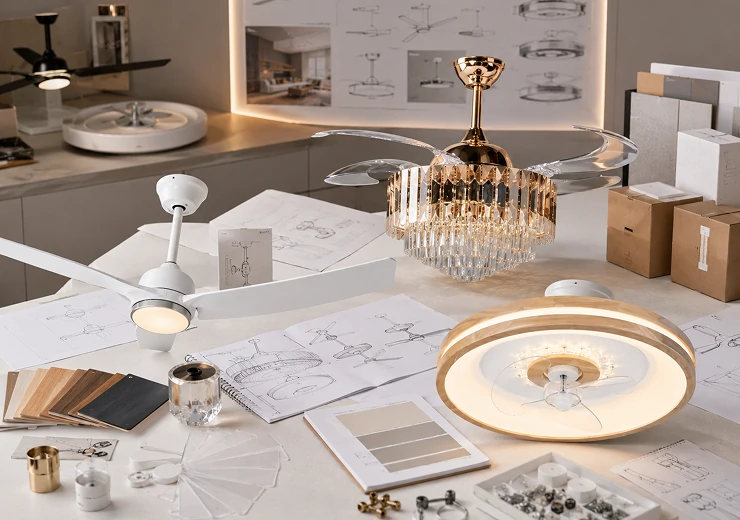 OEM&ODM ceiling fan light development for a private-label residential brand