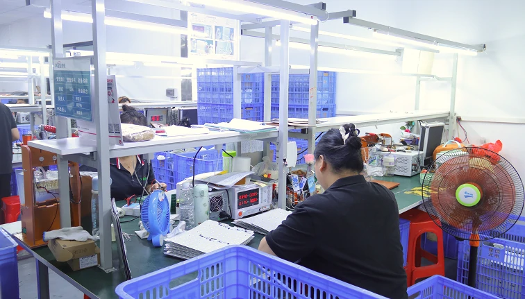 Quality inspection process for finished ceiling fan light products