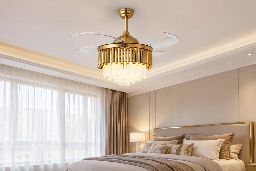 Bedroom ceiling height and fixture depth comparison