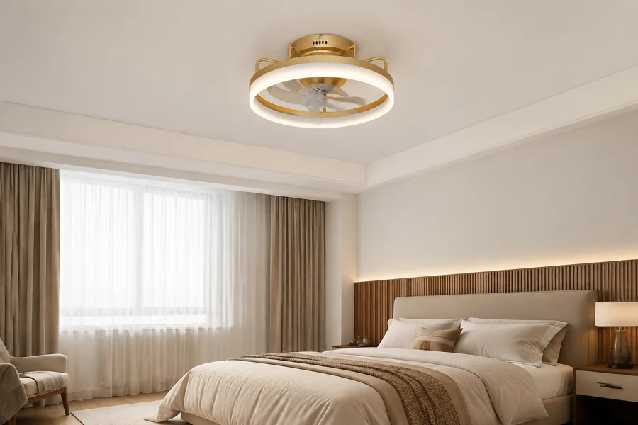 Bedroom ceiling fan light installation and maintenance details