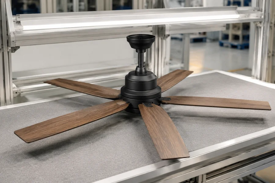 Ceiling fan motor torque and blade pitch