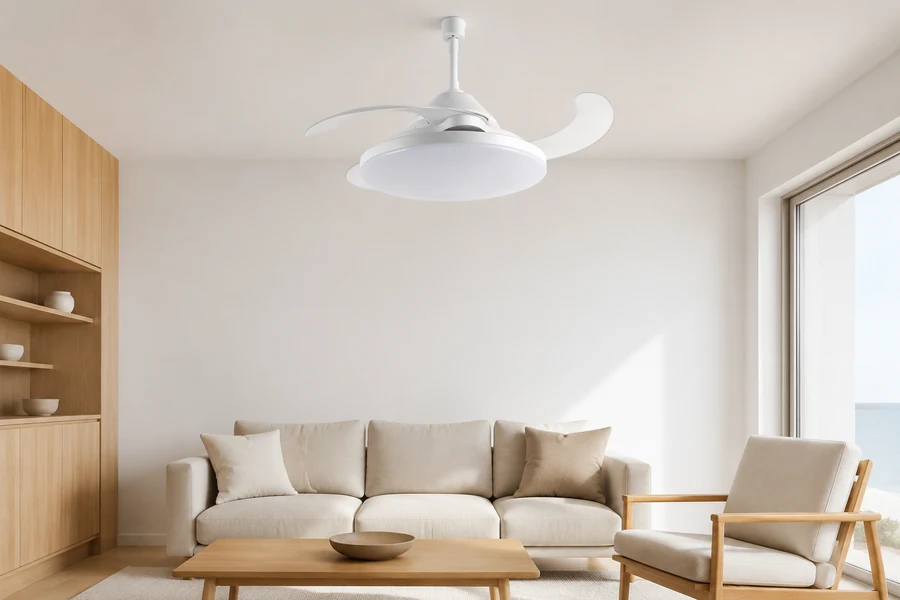 Choosing a ceiling fan style to match existing home materials