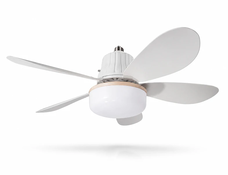 Compact White Fan Light