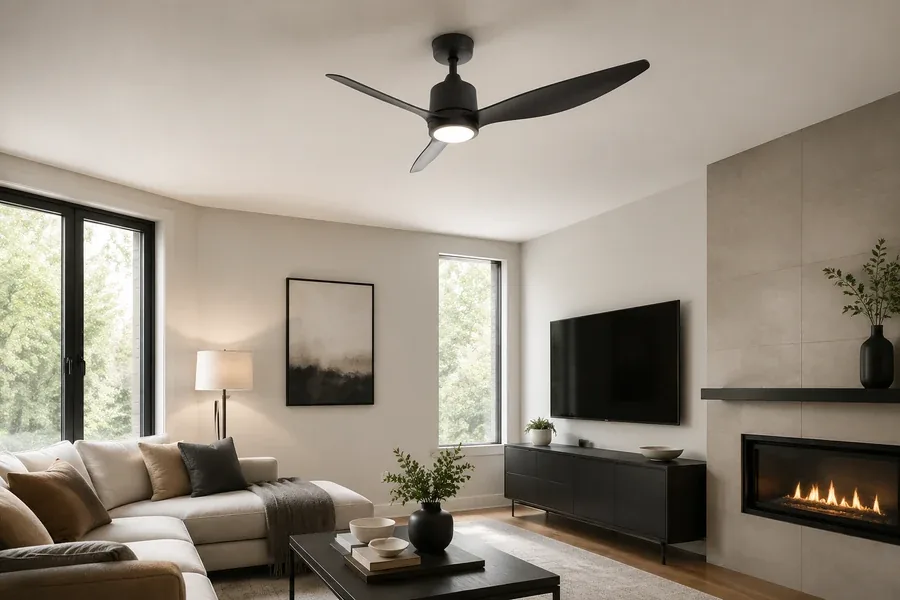Contemporary ceiling fan for current living room style