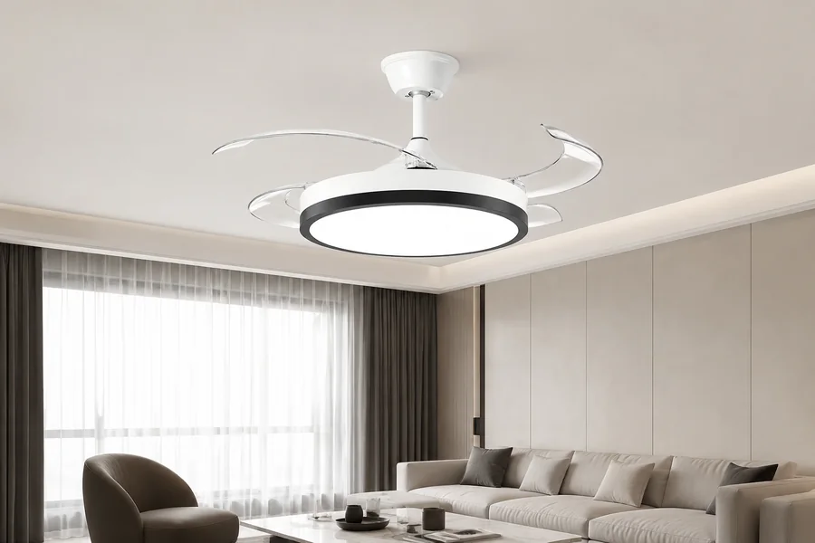 Decorative fixture compared with airflow needs in a living room