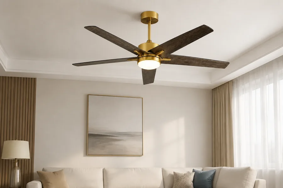Decorative smart fan light for modern home design