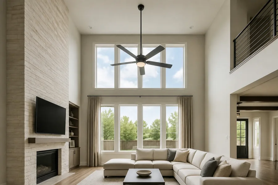 Downrod length for 12 15 and 20 foot ceilings hero image