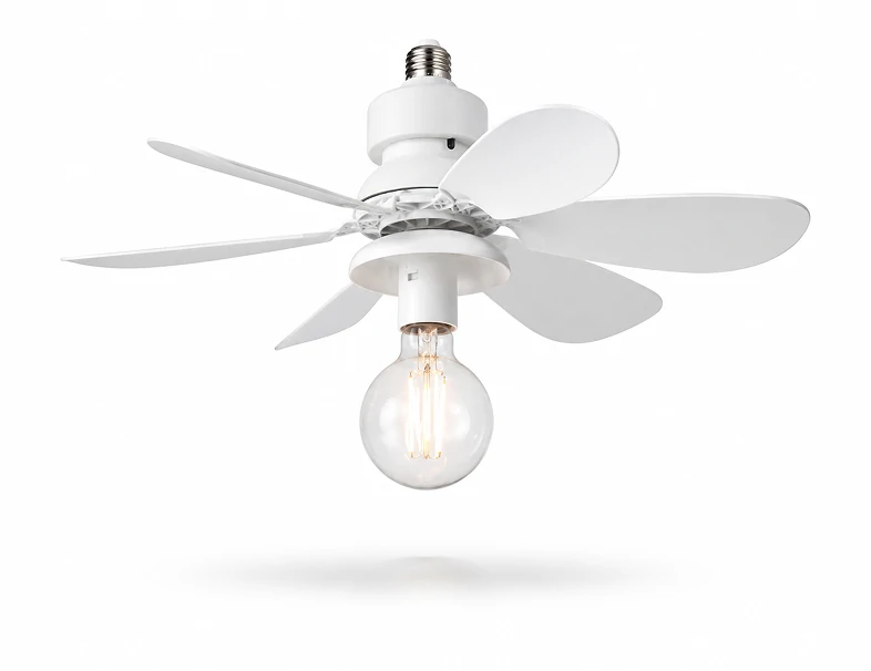 Exposed Bulb Fan Light