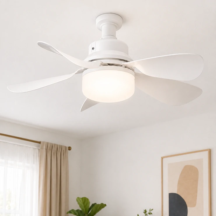Fan light E27 with integrated LED lighting and airflow function