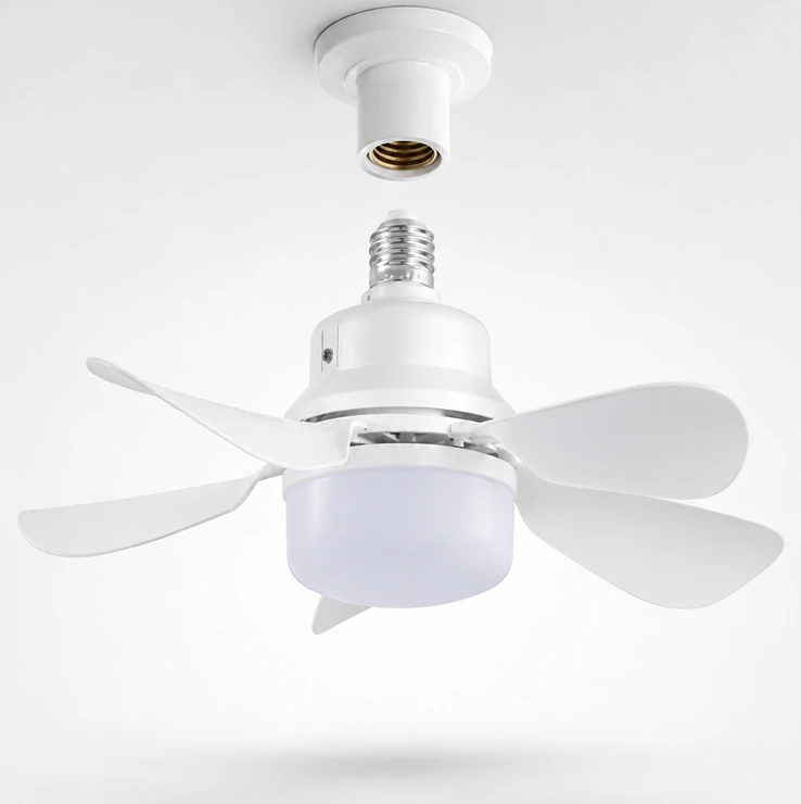 Fan light E27 standard socket connection design for easy installation