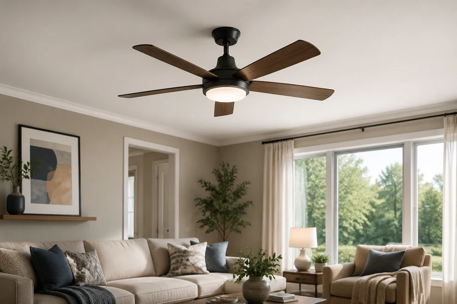 Fandelier versus ceiling fan style and airflow comparison
