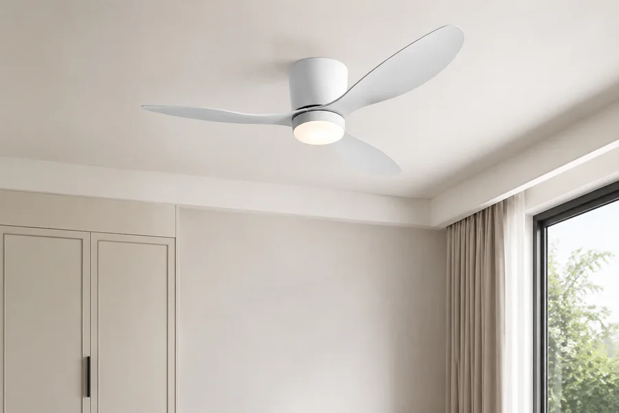 Flush mount fan improving room airflow