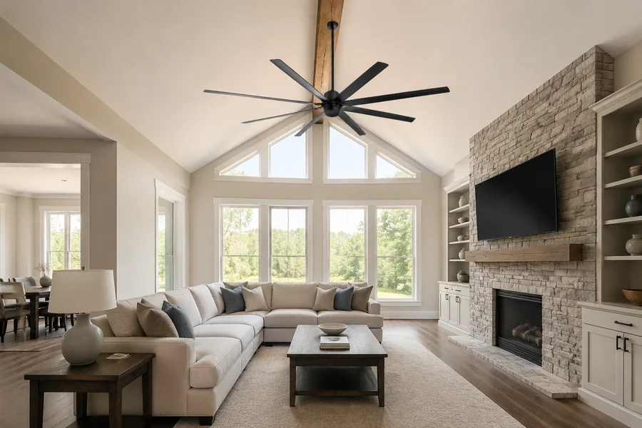 High ceiling ceiling fan final selection checklist
