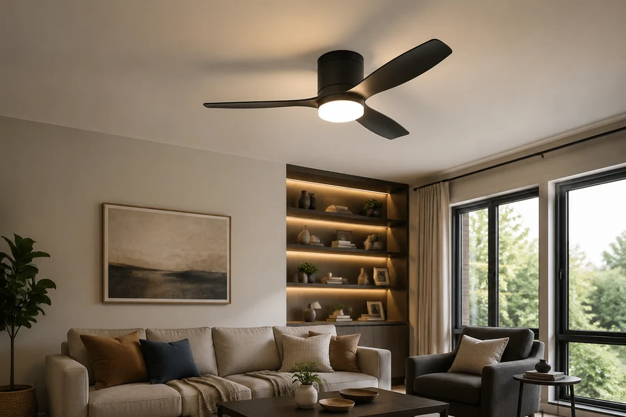 LED ceiling fan light remote control features