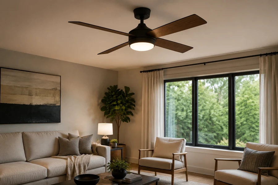 LED ceiling fan light smooth dimming control